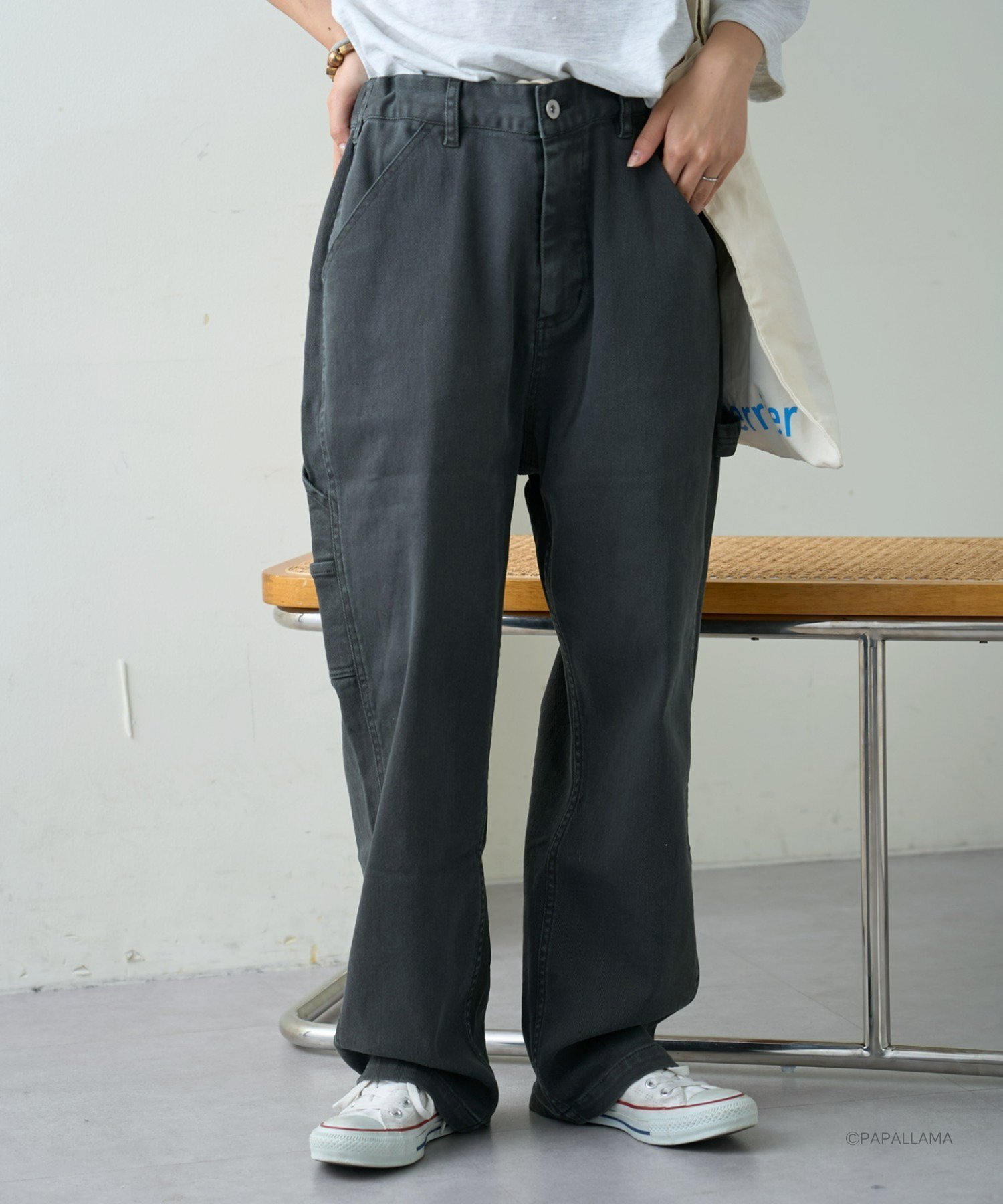 【チャオパニックティピー/CIAOPANIC TYPY】の【TYPYdenim】デニムペインターパンツ インテリア・キッズ・メンズ・レディースファッション・服の通販 founy(ファニー) 　ファッション　Fashion　レディースファッション　WOMEN　パンツ　Pants　おすすめ　Recommend　ストレッチ　Stretch　スピンドル　Spindle　デニム　Denim　ワイド　Wide　定番　Standard　ブラックその他1|ID: prp329100004482660 ipo3291000000031995281