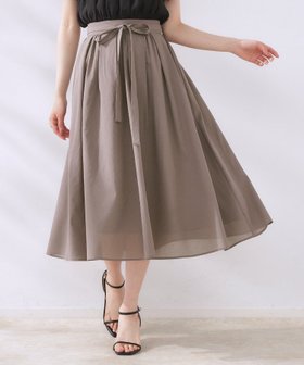 【クチュール ブローチ/Couture Brooch】の【きれいめ・通勤】細リボン付きパレットボイルスカート 人気、トレンドファッション・服の通販 founy(ファニー) ファッション Fashion レディースファッション WOMEN スカート Skirt おすすめ Recommend ギャザー Gather サテン Satin シアー Sheer ポケット Pocket リボン Ribbon エレガント 上品 Elegant ビジネス 仕事 通勤 Business |ID:prp329100004483361