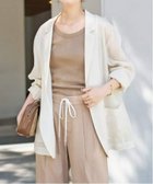 【スピック&スパン/Spick & Span】のラミーミックスシアージャケット 人気、トレンドファッション・服の通販 founy(ファニー) ファッション Fashion レディースファッション WOMEN アウター Coat Outerwear ジャケット Jackets おすすめ Recommend シンプル Simple パターン Pattern リネン Linen 夏 Summer 長袖 Long Sleeve thumbnail ナチュラル|ID: prp329100004483366 ipo3291000000032283430