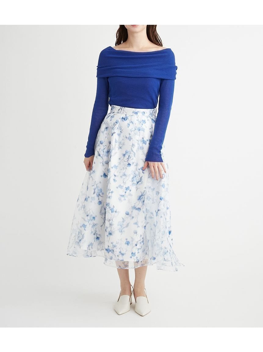 【セルフォード/CELFORD】のレイヤードフラワープリントスカート インテリア・キッズ・メンズ・レディースファッション・服の通販 founy(ファニー) 　雑誌掲載アイテム　Magazine Items　ファッション雑誌　Fashion Magazines　ビジンヒャッカ　美人百花　ファッション　Fashion　レディースファッション　WOMEN　スカート　Skirt　2月号　February Issue　3月号　March Issue　アシンメトリー　Asymmetry　オーガンジー　Organdy　グラデーション　Gradation　ツイル　Twill　フラワー　Flower　プリント　Print　ランダム　Random　春　Spring　雑誌　Magazine　BLU[086]|ID: prp329100004483437 ipo3291000000031722774