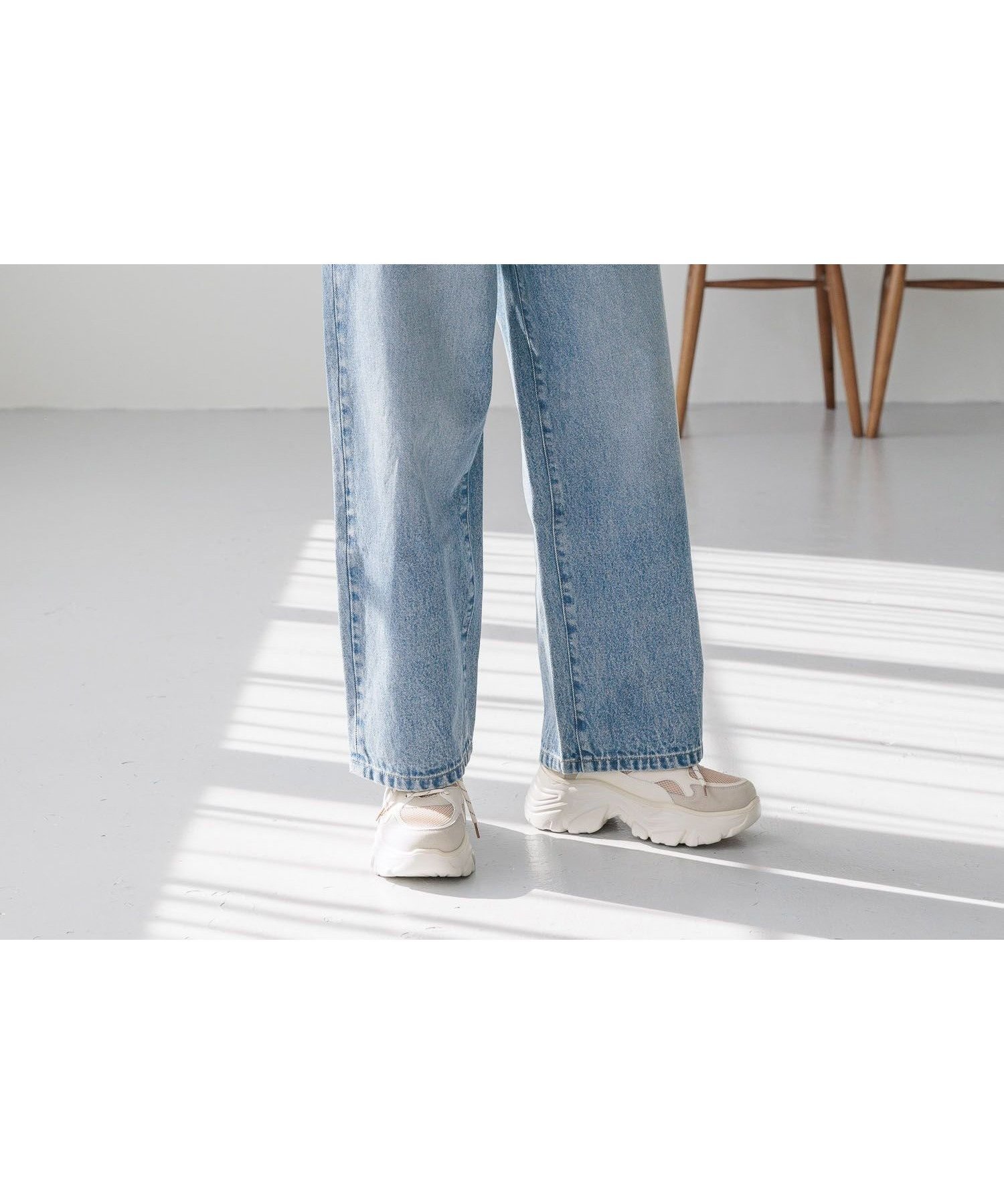 【ローリーズファーム/LOWRYS FARM】のワイドストレートデニムパンツ インテリア・キッズ・メンズ・レディースファッション・服の通販 founy(ファニー) 　ファッション　Fashion　レディースファッション　WOMEN　パンツ　Pants　デニムパンツ　Denim Pants　デニム　Denim　フリンジ　Fringe　ヴィンテージ　Vintage　定番　Standard　ブルー|ID: prp329100004483503 ipo3291000000031607090