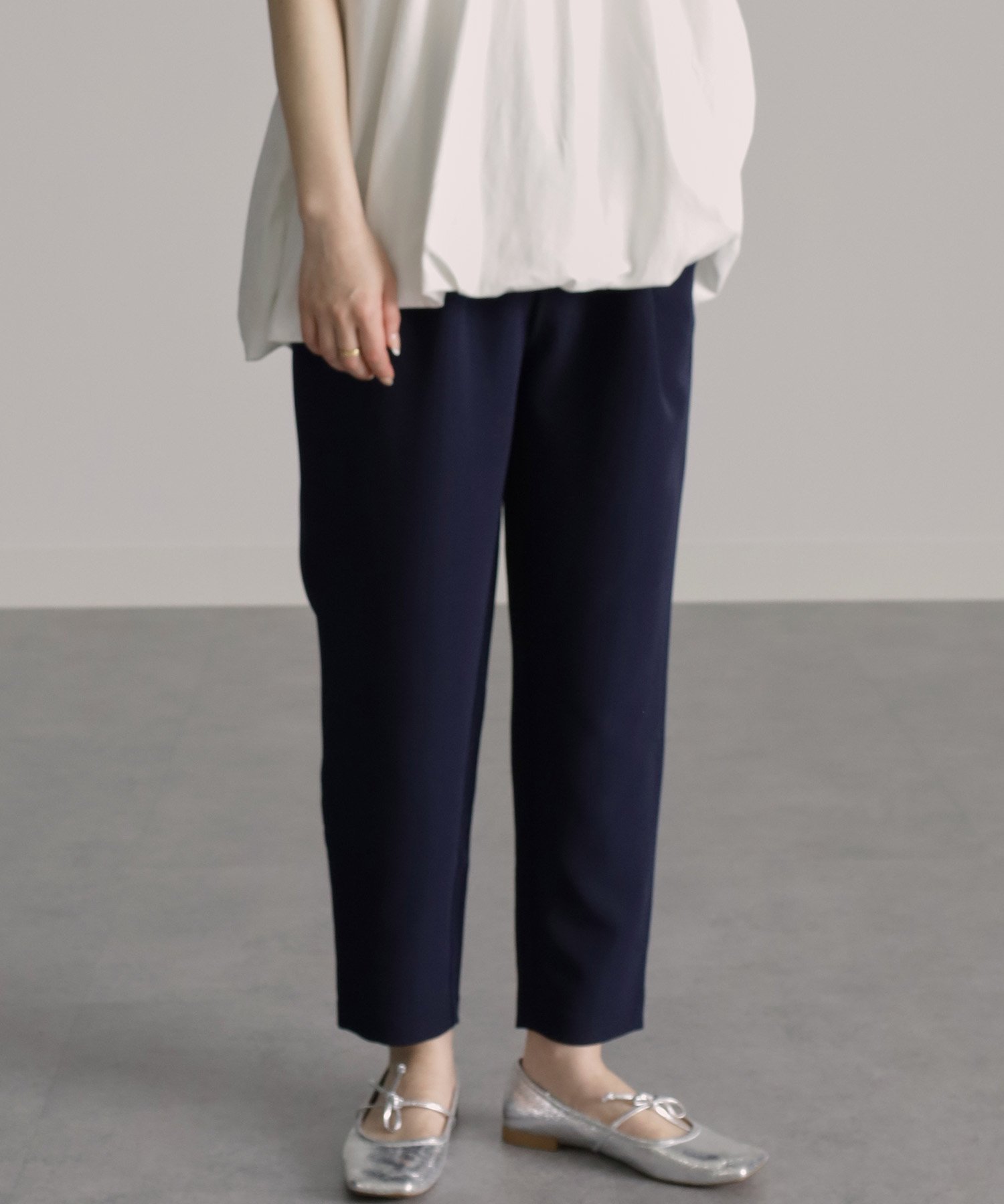 【ラナン/Ranan】の美脚シルエットタックパンツ(股下61cm) インテリア・キッズ・メンズ・レディースファッション・服の通販 founy(ファニー) 　ファッション　Fashion　レディースファッション　WOMEN　パンツ　Pants　ストレッチ　Stretch　ポケット　Pocket　定番　Standard　NE|ID: prp329100004483851 ipo3291000000031995082