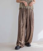 【ジーナシス/JEANASiS】のグリッターイージーパンツ 人気、トレンドファッション・服の通販 founy(ファニー) ファッション Fashion レディースファッション WOMEN パンツ Pants おすすめ Recommend グリッター Glitter サンダル Sandals シンプル Simple リラックス Relax ルーズ Loose 今季 This Season 夏 Summer thumbnail ブラウン|ID: prp329100004483952 ipo3291000000031781888