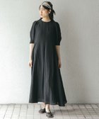【ケービーエフ/KBF / URBAN RESEARCH】のギャザースリーブフレアワンピース BLACK|ID: prp329100004484013 ipo3291000000033092792