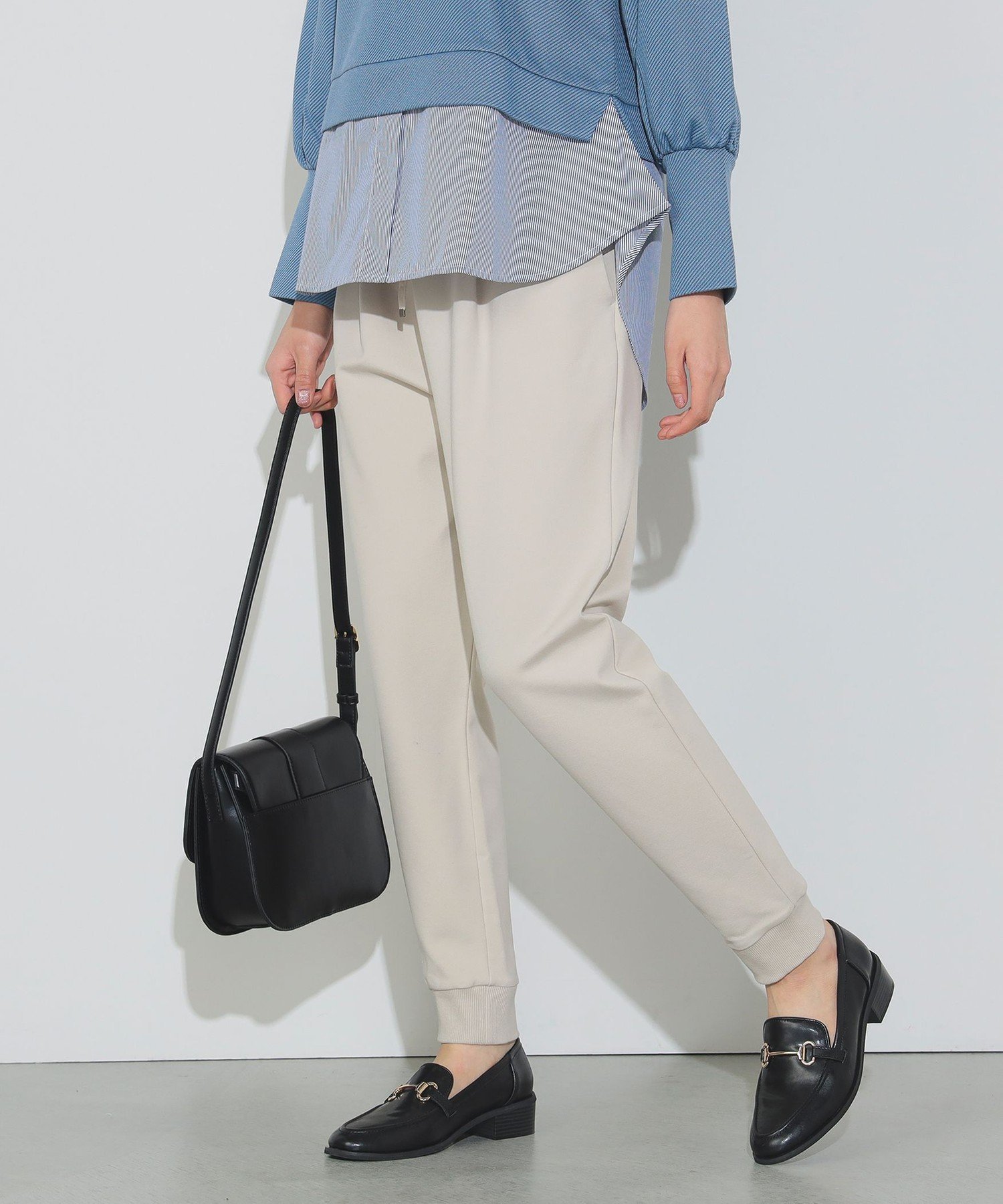 【ビームス ハート/BEAMS HEART】の裾リブ イージーパンツ(S~M・洗濯機可能) インテリア・キッズ・メンズ・レディースファッション・服の通販 founy(ファニー) 　ファッション　Fashion　レディースファッション　WOMEN　パンツ　Pants　アンクル　Uncle　ストレート　Straight　なめらか　Smooth　パーカー　Hoodie　リラックス　Relax　IVORY|ID: prp329100004484043 ipo3291000000032299266