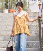 【フリークスストア/FREAK'S STORE】のインド レーヨン シャンタン レース キャミ ビスチェ【限定展開】 25SS イエロー|ID: prp329100004484107 ipo3291000000032231128