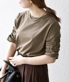 【シップス フォー ウィメン/SHIPS】のSHIPS any 洗濯機可能 USAコットン シャーリング スリーブ TEE カーキ|ID: prp329100004484346 ipo3291000000031924838