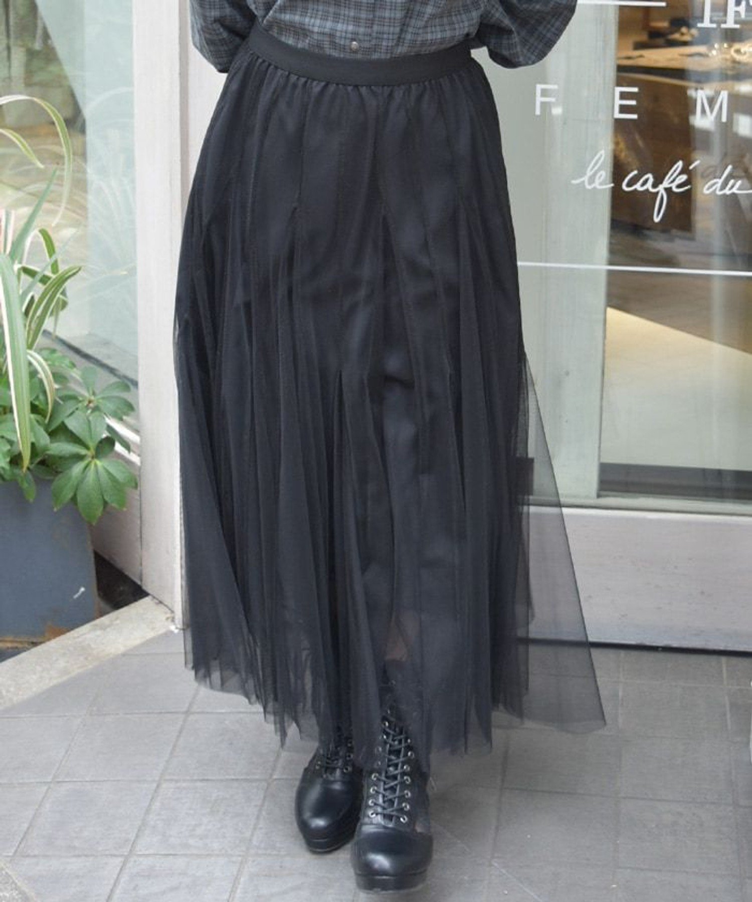 【アクシーズファム/axes femme】のグラデーションチュールスカート インテリア・キッズ・メンズ・レディースファッション・服の通販 founy(ファニー) 　ファッション　Fashion　レディースファッション　WOMEN　スカート　Skirt　インナー　Inner　チュール　Tulle　フェミニン　Feminine　フレア　Flare　ベーシック　Basic　ラベンダー　Lavender　エレガント 上品　Elegant　切替　Switching　羽織　Haori　黒|ID: prp329100004484378 ipo3291000000031907920