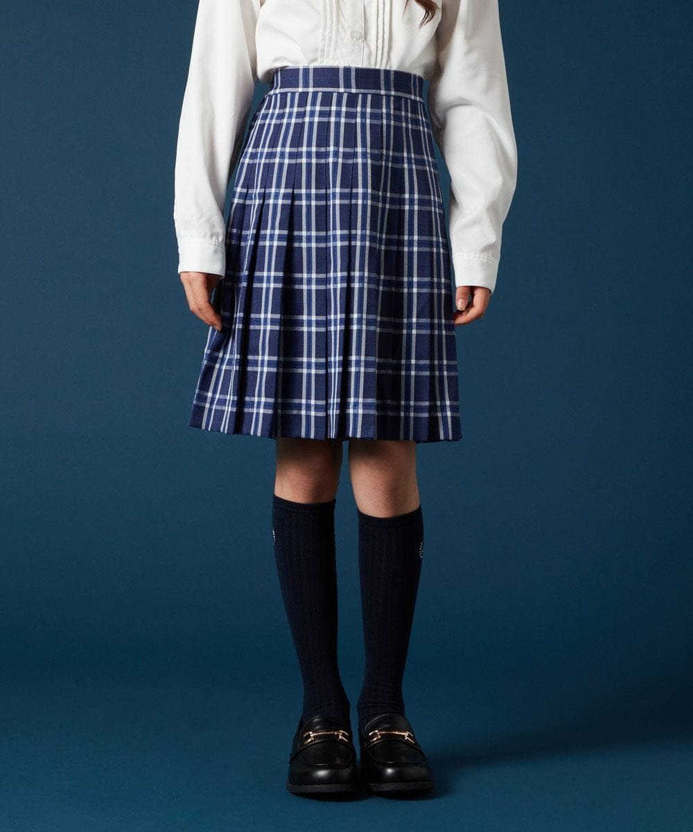 【アー ヴェー ヴェー/a.v.v / KIDS】の140-160 【卒服】チェックプリーツスカート インテリア・キッズ・メンズ・レディースファッション・服の通販 founy(ファニー) 　ファッション　Fashion　キッズファッション　KIDS　ジャケット　Jacket　スウェット　Sweat　ダウン　Down　チェック　Check　プリーツ　Pleats　再入荷　Restock/Back In Stock/Re Arrival　おすすめ　Recommend　エレガント 上品　Elegant　卒業式　Graduation Ceremony　結婚式　Wedding Ceremony　ネイビー|ID: prp329100004484475 ipo3291000000031612021