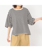 【スタディオ クリップ/studio CLIP】のUSAコットンタックパフスリーブTシャツ アイボリー×ブラック07|ID: prp329100004484476 ipo3291000000031955978