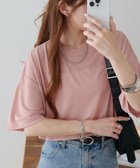 【ディスコート/Discoat】の【新色追加/WEB限定】梨地シアー5分袖 ピンク|ID: prp329100004484624 ipo3291000000031774498