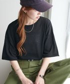 【ディスコート/Discoat】の【新色追加/WEB限定】梨地シアー5分袖 ブラック|ID: prp329100004484624 ipo3291000000031774511