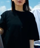【シップス フォー ウィメン/SHIPS】の【WEB限定】SHIPS 汗染み防止加工 ワンポイントロゴ ビッグシルエットヘビーウェイトTシャツ ブラック|ID: prp329100004484692 ipo3291000000033562475