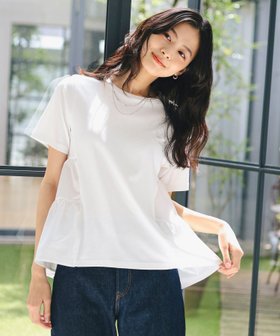【ビーミングライフストアバイビームス/B:MING LIFE STORE by BEAMS】の【7/25再値下げ】サイド ティアード プルオーバー 25SS きれいめ Tシャツ ウォッシャブル 体型カバー シルエット デザイン 着映え 人気、トレンドファッション・服の通販 founy(ファニー) ファッション Fashion レディースファッション Fashion for Women トップス・カットソー Cut & Sew Tops シャツ・ブラウス・オフィスカジュアル Elegant Blouses & Button-Ups ロングTシャツ・Tシャツ Longline T-Shirts & Tees カジュアルプルオーバー・ニットトップス Pullovers & Knit Tops / Casual Pullovers ウォッシャブル Machine Washable カーゴパンツ Cargo Pants, Utility Pants ティアード Tiered, Tiered Style デニム Denim, Jeans Material おすすめ Recommended / Our Picks 2025年 2025 2025春夏・S/S Spring/Summer 2025 SS25 |ID:prp329100004484818