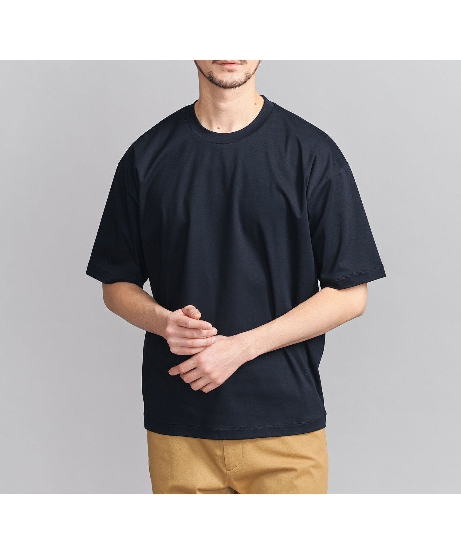 【ビューティ&ユース ユナイテッドアローズ/BEAUTY&YOUTH / UNITED ARROWS / MEN】の【WEB限定 WARDROBE SMART】NORITAKE リラックス テーパード Tシャツ インテリア・キッズ・メンズ・レディースファッション・服の通販 founy(ファニー) 　ファッション　Fashion　メンズファッション　MEN　スマート　Smart　テーパード　Tapered　ファブリック　Fabric　リラックス　Relax　NAVY|ID: prp329100004484871 ipo3291000000031725914