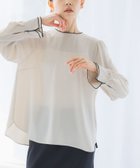 【アーバンリサーチ ロッソ/URBAN RESEARCH ROSSO】のパイピングデザインブラウス IVORY|ID: prp329100004484919 ipo3291000000031996945