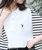 【セットアップセブン/SETUP7】のU.S. POLO ASSN./【別注】ワンポイントロゴ ポニー刺繍ポロシャツ ユニセックス 25SS WHT|ID: prp329100004485039 ipo3291000000033509055