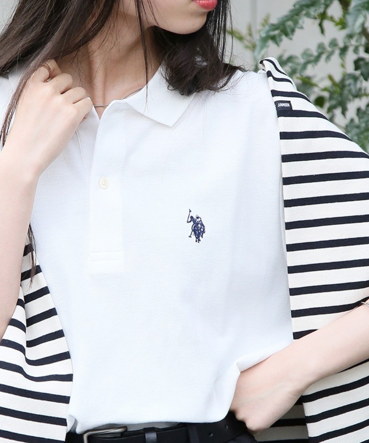 【セットアップセブン/SETUP7】のU.S. POLO ASSN./【別注】ワンポイントロゴ ポニー刺繍ポロシャツ ユニセックス 25SS インテリア・キッズ・メンズ・レディースファッション・服の通販 founy(ファニー) 　ファッション　Fashion　レディースファッション　Fashion for Women　トップス・カットソー　Cut & Sew Tops　シャツ・ブラウス・オフィスカジュアル　Elegant Blouses & Button-Ups　ポロシャツ・きれいめカジュアル　Smart-Casual Polo Tops　アウトドア　Outdoor Clothing　キャップ　Cap, Baseball Cap　鹿の子　Piqué, Kanoko Fabric　ジャケット　Jacket, Outerwear　ストレート　Straight, Straight Cut　スポーツ　Sports, Activewear　スラックス　Slacks, Dress Pants　テーパード　Tapered, Tapered Pants　デニム　Denim, Jeans Material　トレンド　Trend, Trending Now　定番　Standard, Basic Item　ベーシック　Basic, Essential　ポロシャツ　Polo Shirt, Collared Tee　別注　Limited Edition, Custom Order　帽子　Hat, Headwear　ワイド　Wide, Wide Fit　ワンポイント　One Point, Statement Accent　おすすめ　Recommended / Our Picks　夏　Summer　エレガント 上品　Elegant　ゴルフ　Golf　2025年　2025　2025春夏・S/S　Spring/Summer 2025 SS25　WHT|ID: prp329100004485039 ipo3291000000033509055