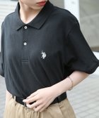 【セットアップセブン/SETUP7】のU.S. POLO ASSN./【別注】ワンポイントロゴ ポニー刺繍ポロシャツ ユニセックス 25SS BLK|ID: prp329100004485039 ipo3291000000033509057