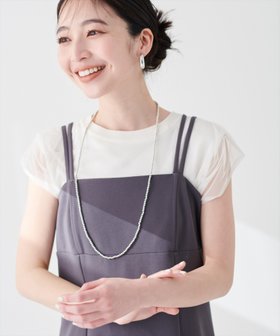 【ナチュラルクチュール/natural couture】のチュールニットレイヤードTOPS 人気、トレンドファッション・服の通販 founy(ファニー) ファッション Fashion レディースファッション WOMEN トップス・カットソー Tops/Tshirt ニット Knit Tops 2025年 2025 2025春夏・S/S Ss,Spring/Summer,2025 インナー Inner キャミワンピース Cami Dress サロペット Overalls シンプル Simple ダウン Down デニム Denim フレア Flare マーメイド Mermaid エレガント 上品 Elegant |ID:prp329100004485064