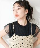 【ナチュラルクチュール/natural couture】のチュールニットレイヤードTOPS ブラック|ID: prp329100004485064 ipo3291000000031953268