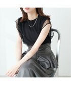 【ナチュラルクチュール/natural couture】のチュールニットレイヤードTOPS ブラック系その他|ID: prp329100004485064 ipo3291000000031953277