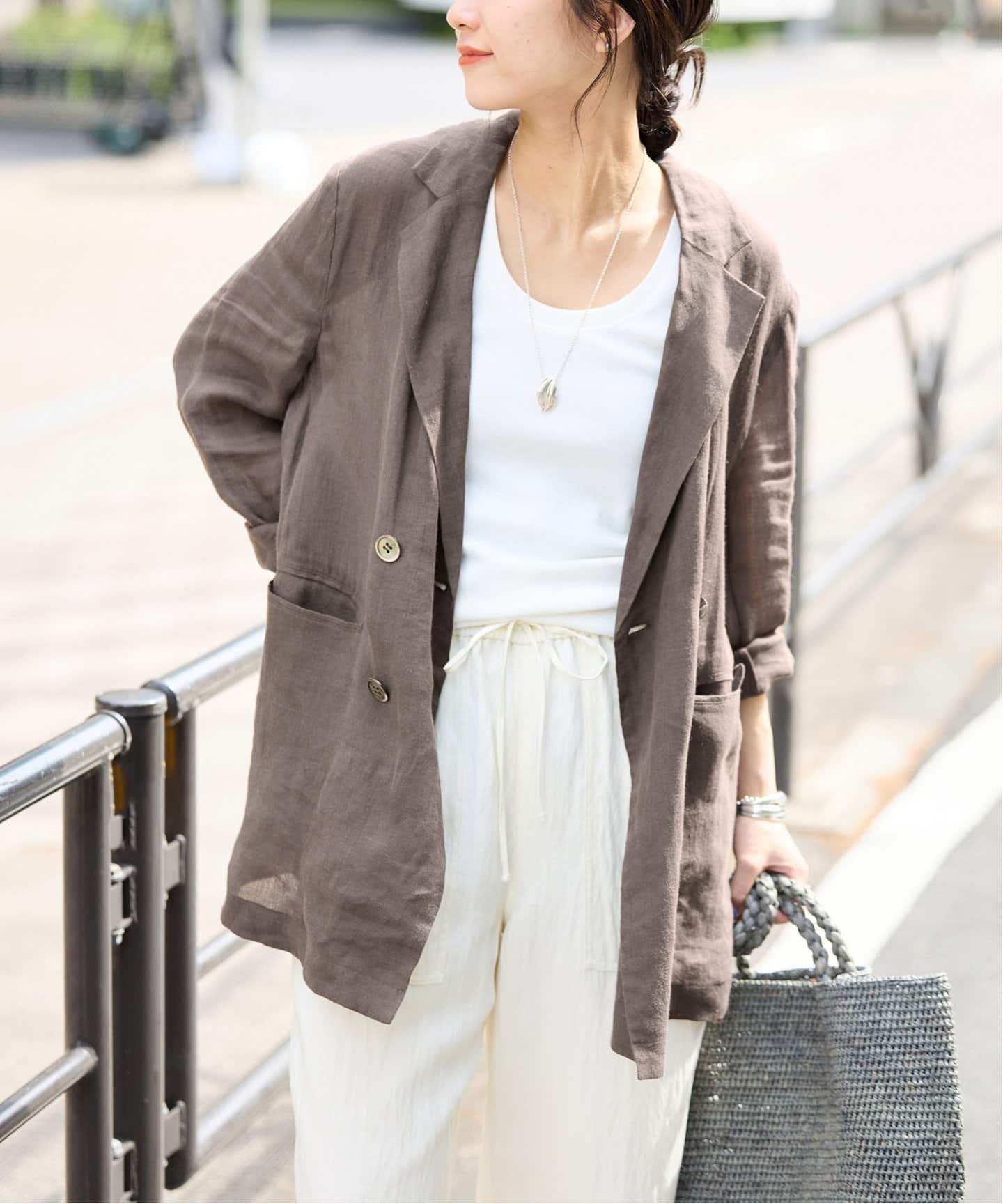 【スローブ イエナ/SLOBE IENA】のラミージョーゼットジャケット インテリア・キッズ・メンズ・レディースファッション・服の通販 founy(ファニー) 　ファッション　Fashion　レディースファッション　WOMEN　アウター　Coat Outerwear　ジャケット　Jackets　2025年　2025　2025春夏・S/S　Ss,Spring/Summer,2025　インナー　Inner　シアー　Sheer　ジャケット　Jacket　ジョーゼット　Georgette　ベーシック　Basic　グレーA|ID: prp329100004485780 ipo3291000000031867831