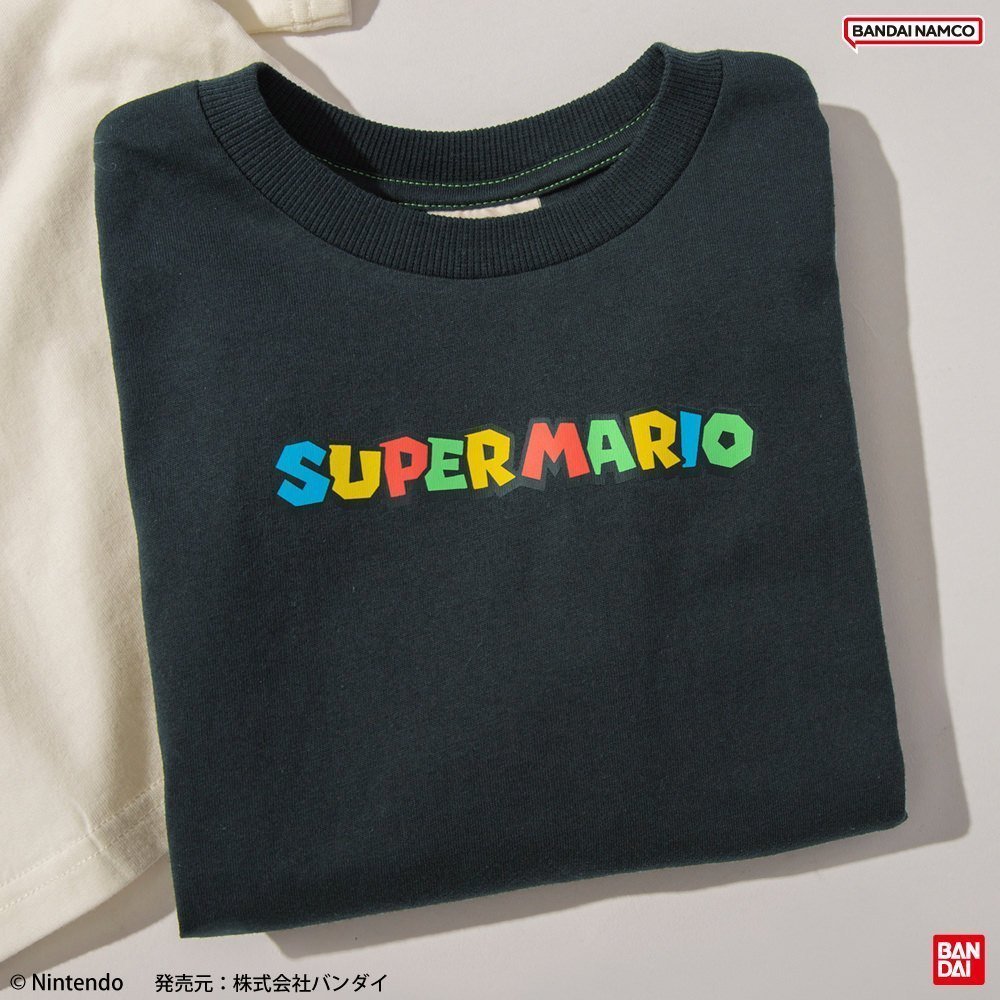 【ブランシェス/branshes / KIDS】の【スーパーマリオ】半袖Tシャツ インテリア・キッズ・メンズ・レディースファッション・服の通販 founy(ファニー) 　ファッション　Fashion　キッズファッション　KIDS　キャラクター　Character　プリント　Print　半袖　Short Sleeve　チャコールグレー|ID: prp329100004486171 ipo3291000000031692475