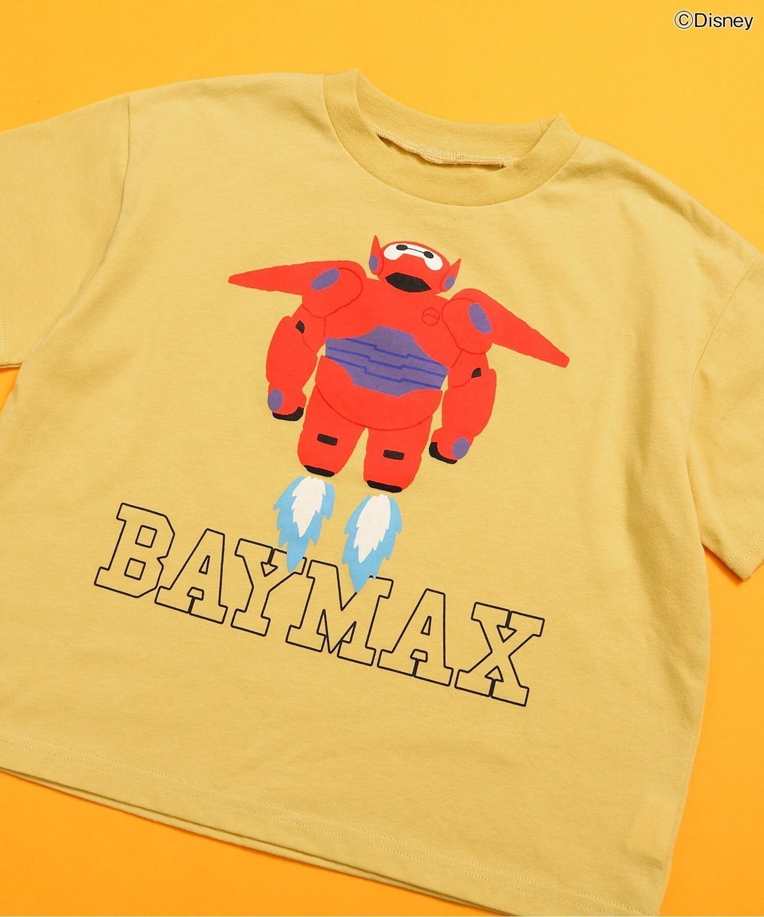 【その他のブランド/Other】のWEB限定 【ディズニー】BAY MAX/Tシャツ インテリア・キッズ・メンズ・レディースファッション・服の通販 founy(ファニー) 　ファッション　Fashion　キッズファッション　KIDS　イエロー　Yellow　プリント　Print　おすすめ　Recommend　夏　Summer　イエロー|ID: prp329100004486217 ipo3291000000031677408