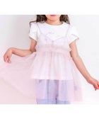 【その他のブランド/Other】のラメチュールキャミソール+半袖Tシャツ2点セット(80~130cm) ホワイト×ピンク|ID: prp329100004486313 ipo3291000000031869315