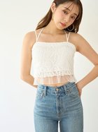 【スナイデル/SNIDEL】のリーフレースビスチェ 人気、トレンドファッション・服の通販 founy(ファニー) ファッション Fashion レディースファッション WOMEN トップス・カットソー Tops/Tshirt ビスチェ Bustier ウェーブ Wave クロップド Cropped ケミカル Chemical 今季 This Season ストレート Straight チュール Tulle デコルテ Decolletage バランス Balance ビスチェ Bustier フィット Fit ラップ Wrap リーフ Leaf レース Race おすすめ Recommend エレガント 上品 Elegant thumbnail WHT[001]|ID: prp329100004486330 ipo3291000000031626224