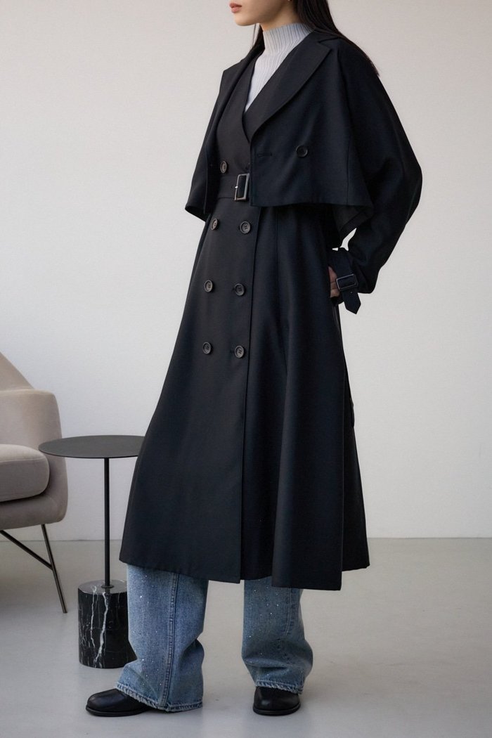 【アズール バイ マウジー/AZUL by moussy】のマルチWAYトレンチコート インテリア・キッズ・メンズ・レディースファッション・服の通販 founy(ファニー) https://founy.com/ ファッション Fashion レディースファッション WOMEN アウター Coat Outerwear コート Coats トレンチコート Trench Coats デニム Denim フレア Flare ベーシック Basic |ID: prp329100004486657 ipo3291000000031628689