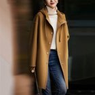 【メゾンドラティール/maison de LATIR】のメルトン風フード付きコート ブラウン|ID: prp329100004486688 ipo3291000000031628985