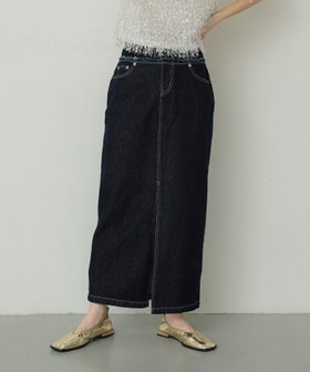 【センスオブプレイス/SENSE OF PLACE by URBAN RESEARCH】のレイヤードデニムスカート 人気、トレンドファッション・服の通販 founy(ファニー) ファッション Fashion レディースファッション WOMEN スカート Skirt デニムスカート Denim Skirts 2024年 2024 2024-2025秋冬・A/W Aw/Autumn/Winter/Fw/Fall/2024-2025 冬 Winter おすすめ Recommend クロップド Cropped スリット Slit デニム Denim フロント Front A/W・秋冬 Aw・Autumn/Winter・Fw・Fall-Winter |ID:prp329100004487380