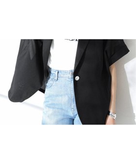 【ラ トータリテ/La TOTALITE】のシアーハーフスリーブジャケット 人気、トレンドファッション・服の通販 founy(ファニー) ファッション Fashion レディースファッション WOMEN アウター Coat Outerwear ジャケット Jackets 2025年 2025 2025春夏・S/S Ss,Spring/Summer,2025 シアー Sheer ジャケット Jacket スリーブ Sleeve トレンド Trend ハーフ Half マニッシュ Mannish エレガント 上品 Elegant |ID:prp329100004487538