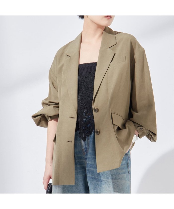 【ジャーナルスタンダード レサージュ/journal standard L'essage】の《追加》リノリオグログランジャケット インテリア・キッズ・メンズ・レディースファッション・服の通販 founy(ファニー) https://founy.com/ ファッション Fashion レディースファッション Fashion for Women アウター Coat / Outerwear Collection レディースジャケット・軽アウター Jackets 2025年 2025 2025春夏・S/S Spring/Summer 2025 SS25 |ID: prp329100004487545 ipo3291000000032644925