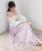 【マジェスティック レゴン/MAJESTIC LEGON】のチュールギャザーティアードスカート 人気、トレンドファッション・服の通販 founy(ファニー) ファッション Fashion レディースファッション Fashion for Women スカート Skirts ティアードスカート Tiered Skirts チュール Tulip, Tulip Motif ティアードスカート Tiered Skirt, Flounced Skirt フレア Flare, Flared リボン Ribbon, Bow thumbnail ピンクベージュ|ID: prp329100004487567 ipo3291000000032750700