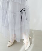 【マジェスティック レゴン/MAJESTIC LEGON】のチュールギャザーティアードスカート 人気、トレンドファッション・服の通販 founy(ファニー) ファッション Fashion レディースファッション Fashion for Women スカート Skirts ティアードスカート Tiered Skirts チュール Tulip, Tulip Motif ティアードスカート Tiered Skirt, Flounced Skirt フレア Flare, Flared リボン Ribbon, Bow thumbnail グレー|ID: prp329100004487567 ipo3291000000032750701