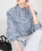 【スローブ イエナ/SLOBE IENA】の《WEB・一部店舗限定/追加 》フリルピンタックブラウス ブルー|ID:prp329100004487696