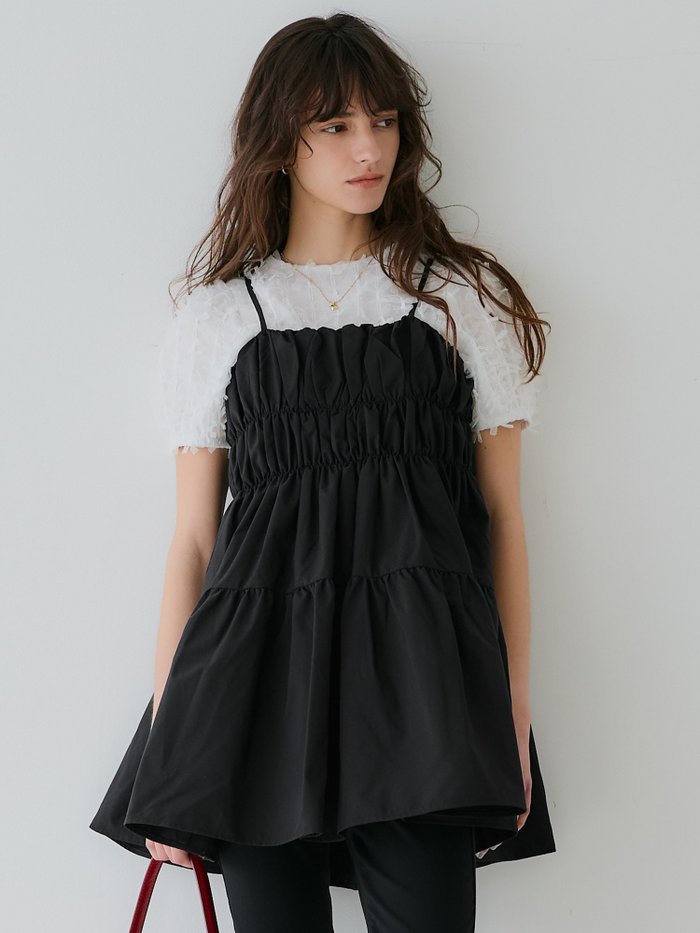 【コカ/COCA】のパリフワギャザーキャミチュニック インテリア・キッズ・メンズ・レディースファッション・服の通販 founy(ファニー) https://founy.com/ ファッション Fashion レディースファッション WOMEN トップス・カットソー Tops/Tshirt キャミソール / ノースリーブ No Sleeves おすすめ Recommend インナー Inner エレガント 上品 Elegant キャミソール Camisole ギャザー Gather シンプル Simple ダウン Down デニム Denim ドット Dot フェミニン Feminine ポケット Pocket |ID: prp329100004487877 ipo3291000000031948092
