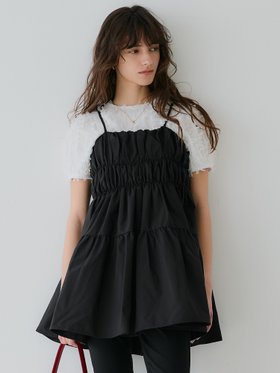 【コカ/COCA】のパリフワギャザーキャミチュニック 人気、トレンドファッション・服の通販 founy(ファニー) ファッション Fashion レディースファッション WOMEN トップス・カットソー Tops/Tshirt キャミソール / ノースリーブ No Sleeves おすすめ Recommend インナー Inner エレガント 上品 Elegant キャミソール Camisole ギャザー Gather シンプル Simple ダウン Down デニム Denim ドット Dot フェミニン Feminine ポケット Pocket |ID:prp329100004487877