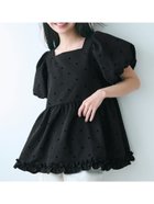 【コカ/COCA】のフロッキードットブラウス Black|ID: prp329100004487893 ipo3291000000031984145