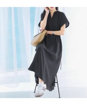 【アーバンリサーチ ロッソ/URBAN RESEARCH ROSSO】のウォッシャブルセミシアーキーネックワンピース 人気、トレンドファッション・服の通販 founy(ファニー) ファッション Fashion レディースファッション WOMEN ワンピース Dress 2025年 2025 2025春夏・S/S Ss,Spring/Summer,2025 ウォッシャブル Washable エアリー Airy スリーブ Sleeve フレンチ French リボン Ribbon 夏 Summer S/S・春夏 Ss・Spring/Summer |ID:prp329100004487905
