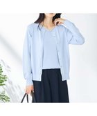 【アー ヴェー ヴェー/a.v.v】の【接触冷感/UVカット/洗える】クルーネック美ラクるサマーカーディガン ライトブルー|ID: prp329100004487965 ipo3291000000031990658