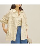 【シップス フォー ウィメン/SHIPS】の手洗い可能 綿麻 ミリタリー オーバー ジャケット ベージュ|ID: prp329100004488035 ipo3291000000031949331