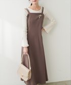 【ナチュラルクチュール/natural couture】のカットジョーゼットキャミワンピース モカ|ID: prp329100004488047 ipo3291000000031841357