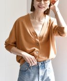 【シップス フォー ウィメン/SHIPS】のSHIPS any 手洗い可能 リネン ミックス Vネック カーディガン キャメル|ID: prp329100004488279 ipo3291000000031984720