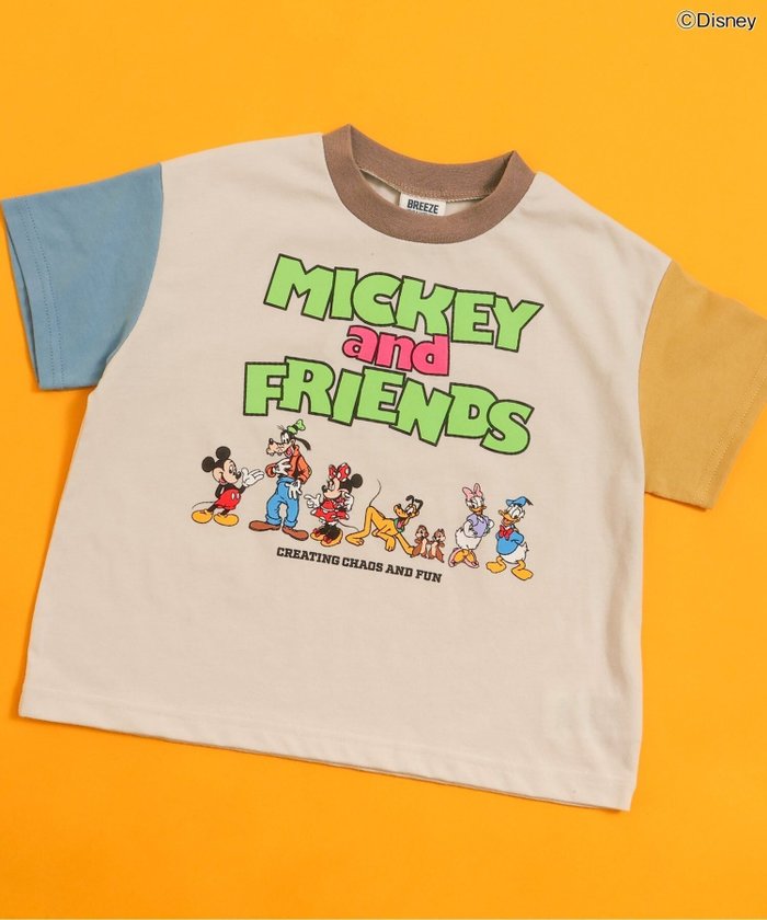 【その他のブランド/Other】のWEB限定 【ディズニー】ミッキー フレンズ/Tシャツ インテリア・キッズ・メンズ・レディースファッション・服の通販 founy(ファニー) https://founy.com/ ファッション Fashion キッズファッション KIDS カラフル Colorful キャラクター Character プリント Print 夏 Summer |ID: prp329100004488393 ipo3291000000031937338