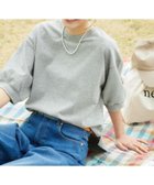 【デッサン/Dessin】の【360度可愛い・洗える】バックヘンリーカットソー(5分袖/XS~L) 人気、トレンドファッション・服の通販 founy(ファニー) ファッション Fashion レディースファッション WOMEN トップス・カットソー Tops/Tshirt カットソー Cut and Sewn カットソー Cut And Sew シンプル Simple バルーン Balloon ラウンド Round ワンポイント One Point 人気 Popularity 洗える Washable thumbnail グレー|ID: prp329100004488445 ipo3291000000031946136