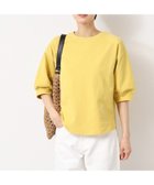 【デッサン/Dessin】の【360度可愛い・洗える】バックヘンリーカットソー(5分袖/XS~L) 人気、トレンドファッション・服の通販 founy(ファニー) ファッション Fashion レディースファッション WOMEN トップス・カットソー Tops/Tshirt カットソー Cut and Sewn カットソー Cut And Sew シンプル Simple バルーン Balloon ラウンド Round ワンポイント One Point 人気 Popularity 洗える Washable thumbnail イエロー|ID: prp329100004488445 ipo3291000000031946139